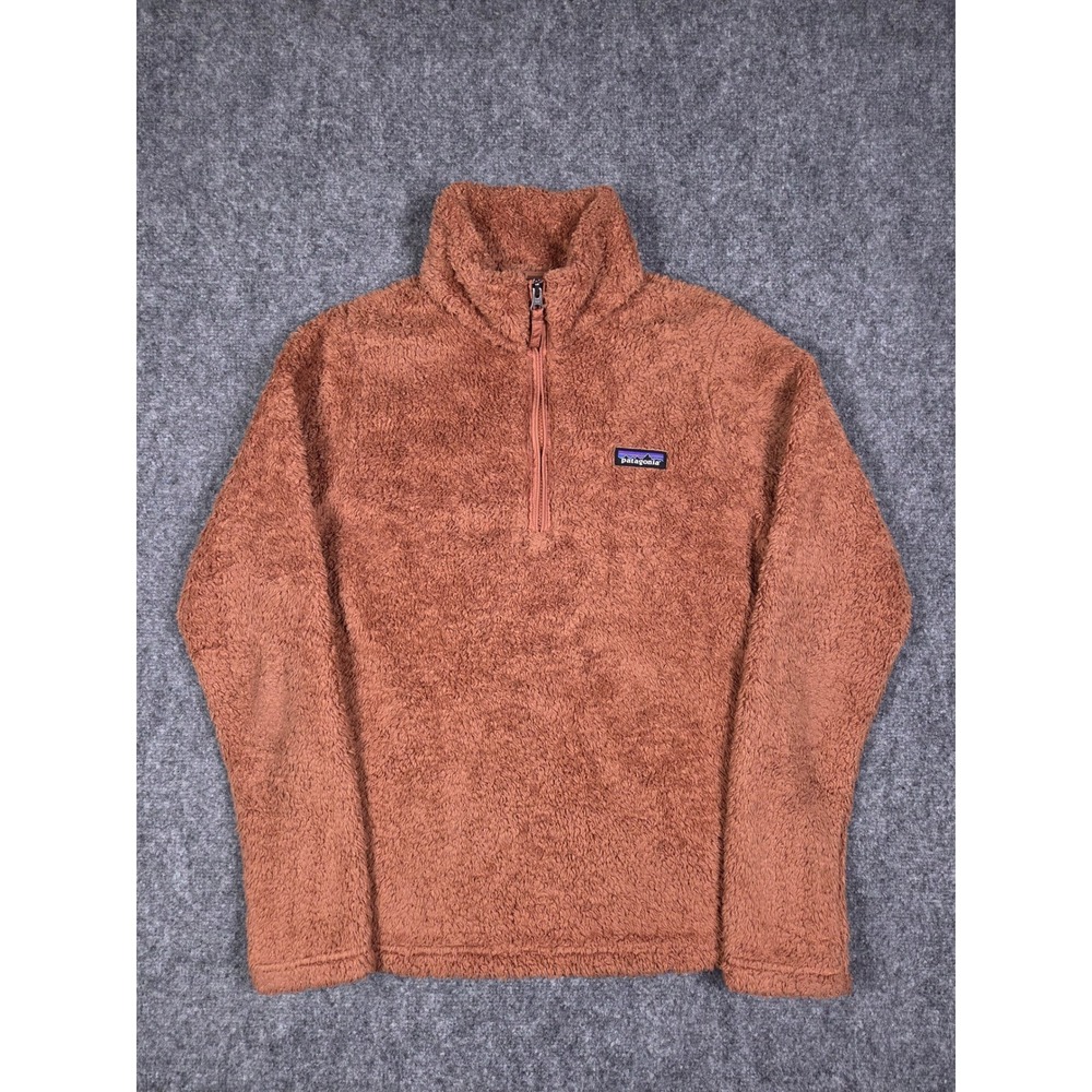 Patagonia Los Gatos Fleece Pullover Womens Medium Brown 1/4 Zip 25235